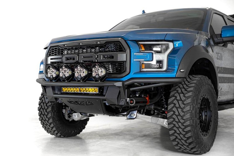 Addictive Desert Designs Bomber Front Bumper for Rigid Lights (Black)