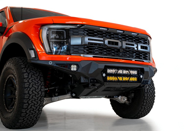 Addictive Desert Designs Bomber Front Bumper (20-inch Lights) for 2021-2024 Ford F-150 Raptor/Raptor R