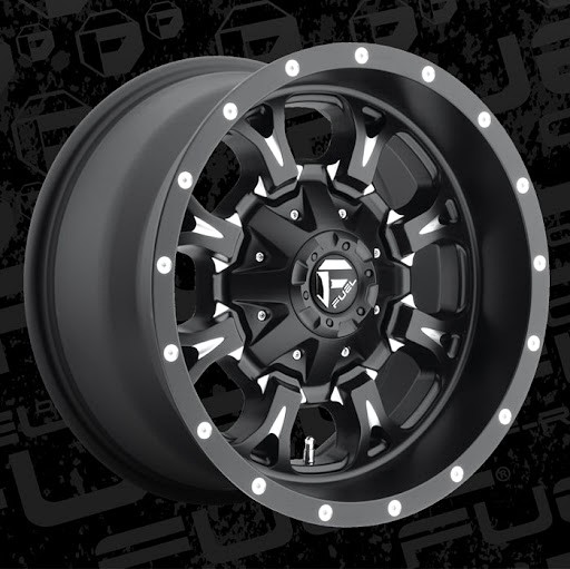 FUEL Off-Road D517 Krank, 17x9 Wheel with 6 on 135 and 6 on 5.5 Bolt Pattern - Matte Black Milled
