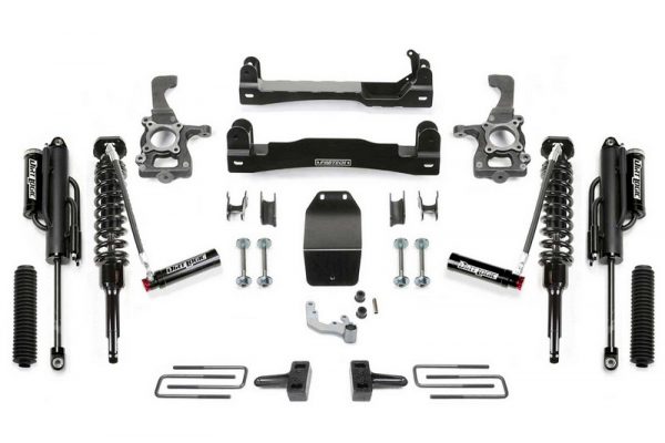 Fabtech 4″ Lift Kit w/ Front Dirt Logic 3.0 Resi Coilovers & Rear Dirt Logic 3.0 Bypass Shocks