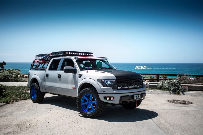 ADV6 M.V2 Wheels for White Ford 150 SVT Raptor