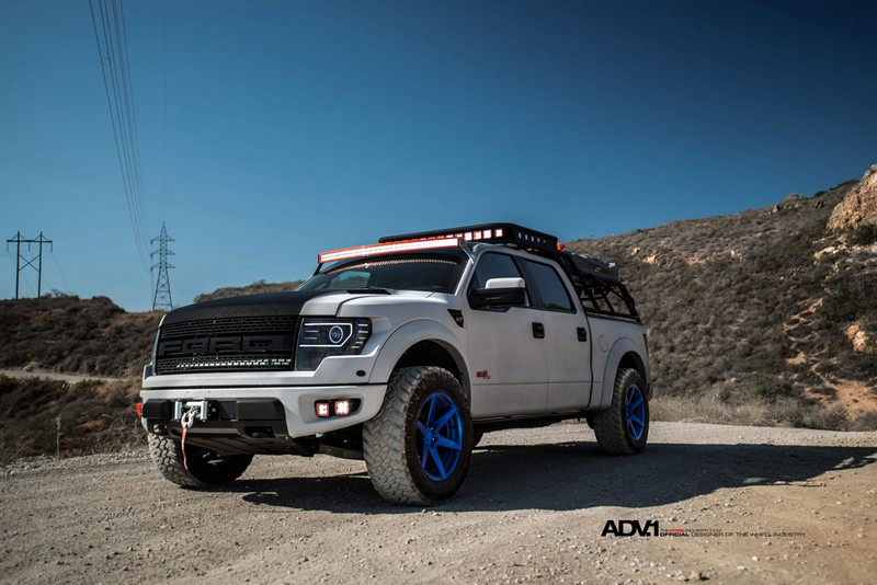 ADV6 M.V2 Wheels for White Ford 150 SVT Raptor
