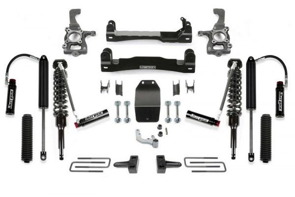 Fabtech 4″ Lift Kit w/ Front Dirt Logic 3.0 Resi Coilovers & Rear Dirt Logic 3.0 Resi Smooth Body Shocks