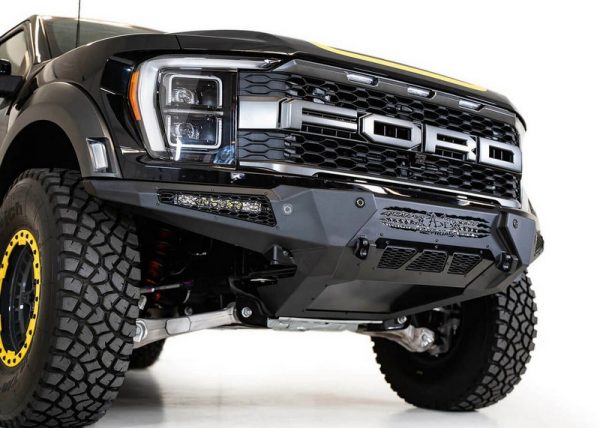 ADD HoneyBadger Front Bumper w/ Top Hoop for 2021-2024 Ford F-150 Raptor & Raptor R