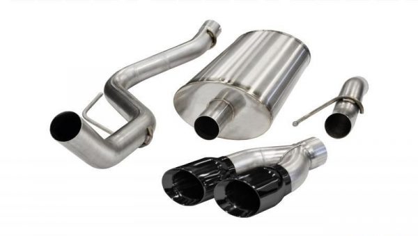 CORSA Performance 3.0" Catback Exhaust Single Side Exit with Twin 4.0" Black PVD Pro-Series Tips Ford Raptor 2011-2014