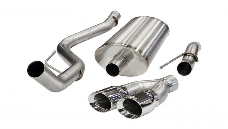 CORSA Performance 3.0" Catback Exhaust Single Side Exit with Twin 4.0" Polished Pro-Series Tips Ford Raptor Super Cab | Super Crew 2011-2014