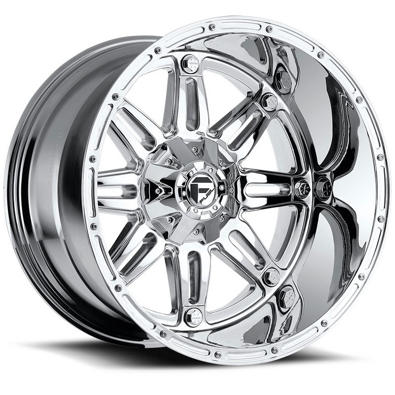 FUEL Off-Road Hostage D530 Wheel, 17x9 with 6 on 135/6 on 139.7 Bolt Pattern - Chrome Plated