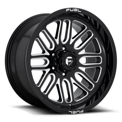 FUEL Off-Road Ignite D662 Wheel, 22x10 with 6 on 135 Bolt Pattern - Black / Milled