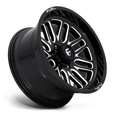 FUEL Off-Road Ignite D662 Wheel, 22x12 with 6 on 135 Bolt Pattern - Black / Milled