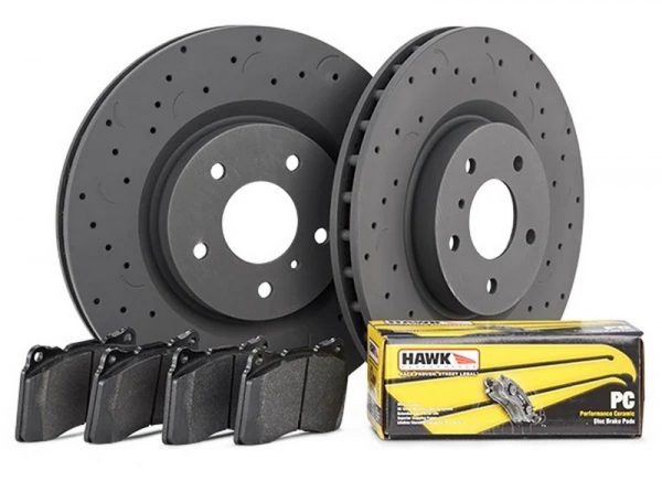 Hawk Talon Performance Ceramic Brake Kit - Slotted & Drilled for 2019 Ford F150 Raptor