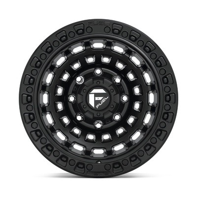 FUEL Off-Road Zephyr D633 Wheel, 20x9 with 6 on 135 Bolt Pattern - Matte Black
