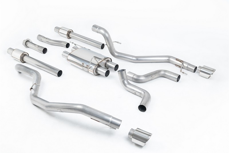 Milltek Cat Back with GT115 Polished Tips for F150 Raptor (2018 - 2023) 3.5 V6 EcoBoost Supercab